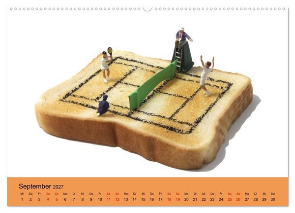 Produktbild: Little Art Food Kunstkalender (Wandkalender 2027 DIN A2 quer), CALVENDO Monatskalender