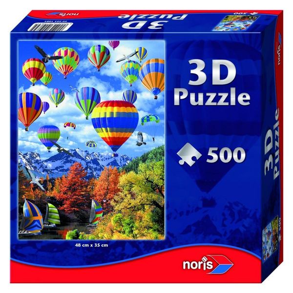 Produktbild: Puzzle 500tlg m.3D-Effekt Hei&szlig;luftballo