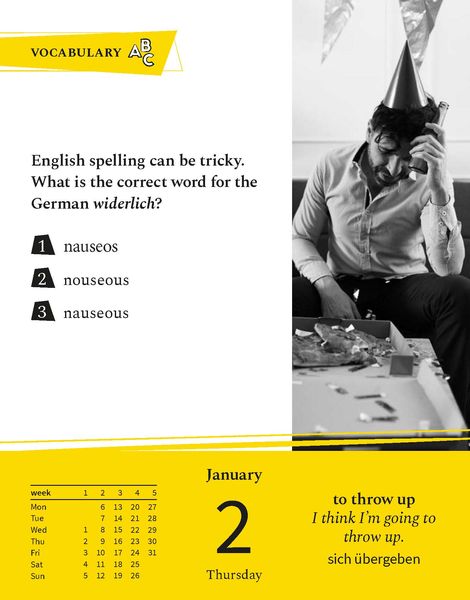 Produktbild: Langenscheidt Sprachkalender Englisch A Quiz a Day 2025