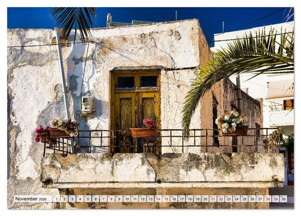 Produktbild: Die Insel Naxos - Ein Traum in blau und wei&szlig; (Tischkalender 2026 DIN A5 quer), CALVENDO Monatskalender