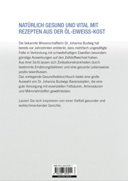 Produktbild: Basisrezepte aus der &Ouml;l-Eiwei&szlig;-Kost