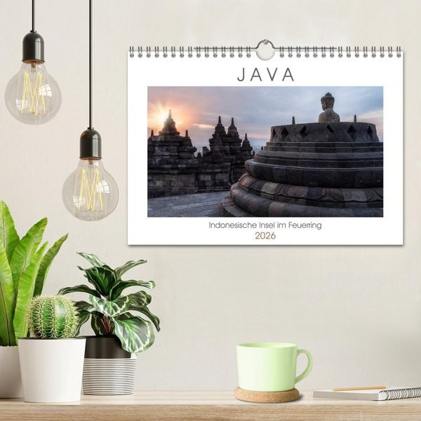 Produktbild: Java, Indonesische Insel im Feuerring (Wandkalender 2026 DIN A4 quer), CALVENDO Monatskalender