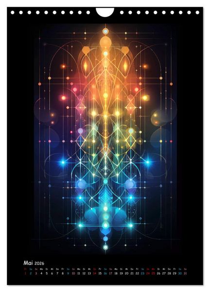 Produktbild: Fractale Mandalas (Wandkalender 2026 DIN A4 hoch), CALVENDO Monatskalender