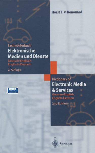 Produktbild: Fachw&ouml;rterbuch Elektronische Medien und Dienste / Dictionary of Electronic Media and Services