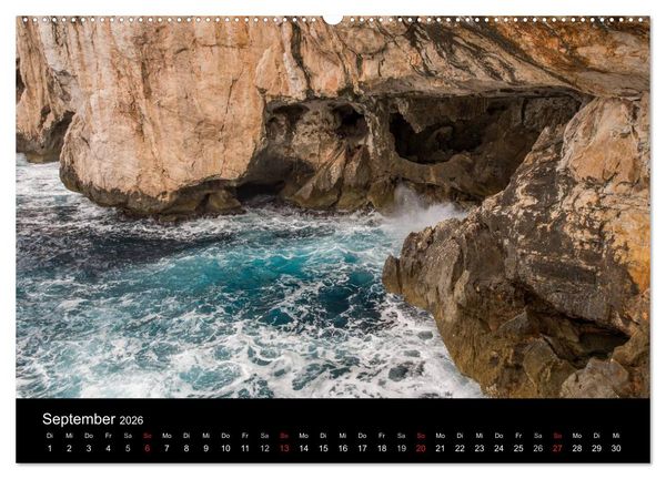 Produktbild: Sardinien - die sch&ouml;nsten Emotionen der Insel (hochwertiger Premium Wandkalender 2026 DIN A2 quer), Kunstdruck in Hochglanz