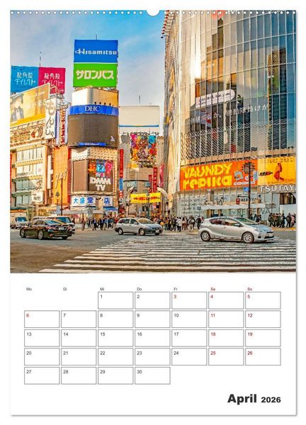 Produktbild: Eine Rundreise - Japan (Wandkalender 2026 DIN A2 hoch), CALVENDO Monatskalender