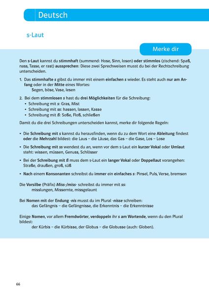 Sicher durch die 5. Klasse - Deutsch, Mathe, Englisch
