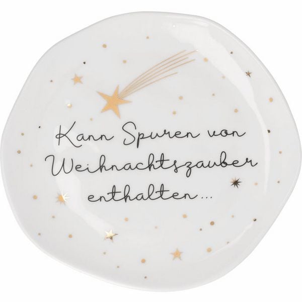 Produktbild: Kleiner Teller Kann spuren von Weihnachtszauber... D.14cm