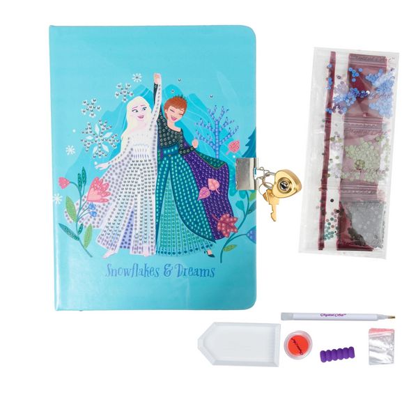 Produktbild: Craft Buddy CASD-32DNY013 - Crystal Art Secret Diary, Disney, Frozen, Elsa & Anna, Tagebuch, Diamond Painting
