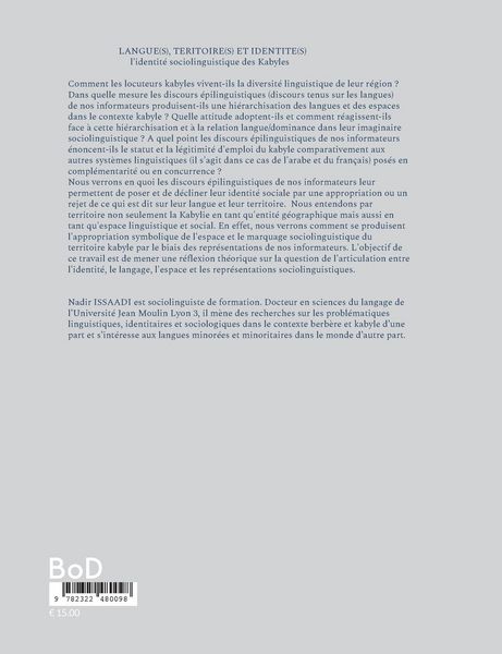 Produktbild: Langue(s), territoire(s) et identit&eacute;(s)