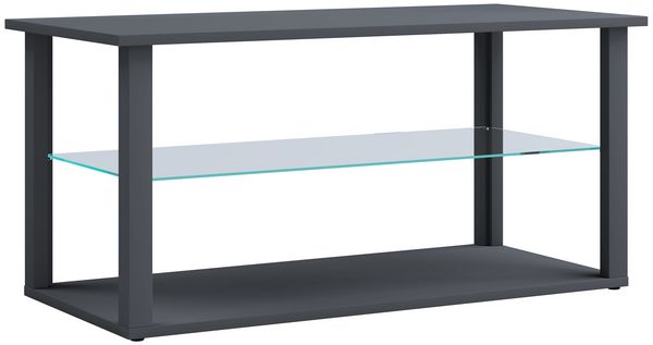 Produktbild: Holz Sofatisch Couchtisch Glas Tisch Wanilo L