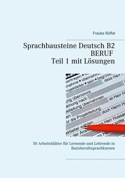 Produktbild: Sprachbausteine Deutsch B2 Beruf - Teil 1 mit L&ouml;sungen