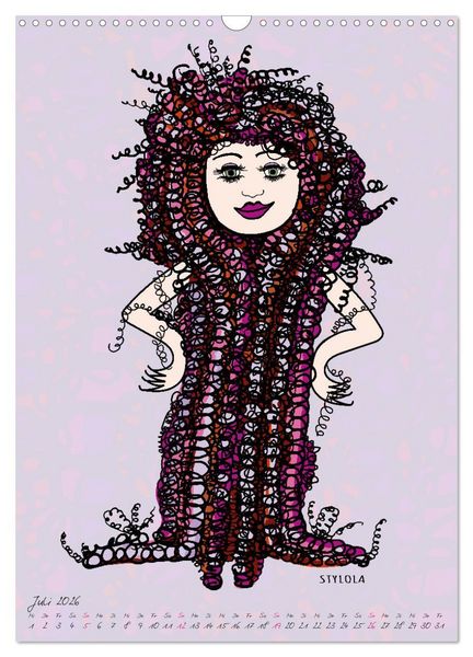 Produktbild: Die HAIRSTYLAS Trendfrisuren (Wandkalender 2026 DIN A3 hoch), CALVENDO Monatskalender