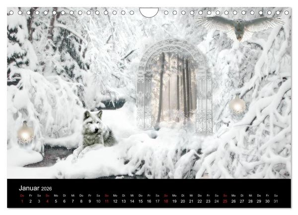 Produktbild: Zauberland (Wandkalender 2026 DIN A4 quer), CALVENDO Monatskalender