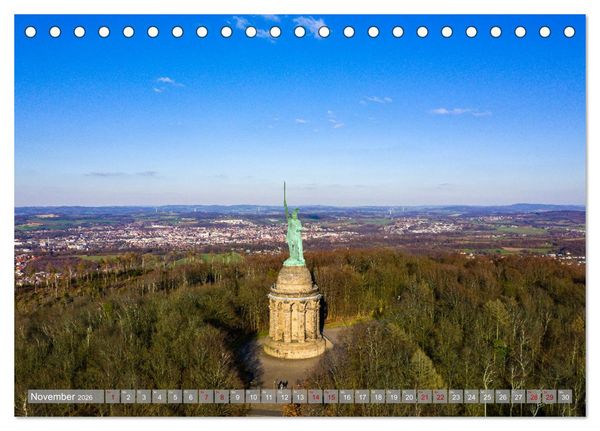 Produktbild: Ein Blick auf Detmold (Tischkalender 2026 DIN A5 quer), CALVENDO Monatskalender