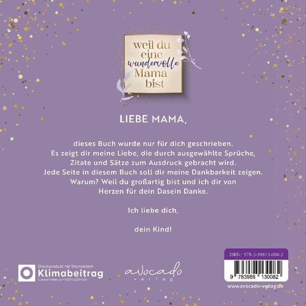 Produktbild: Weil du eine wundervolle Mama bist