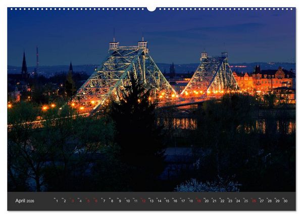 Produktbild: Barockstadt Dresden (Wandkalender 2026 DIN A2 quer), CALVENDO Monatskalender