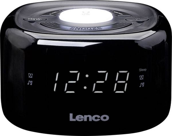 Lenco CR-12BK Radiowecker Schwarz -