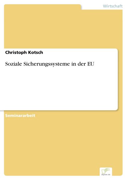 Produktbild: Soziale Sicherungssysteme in der EU
