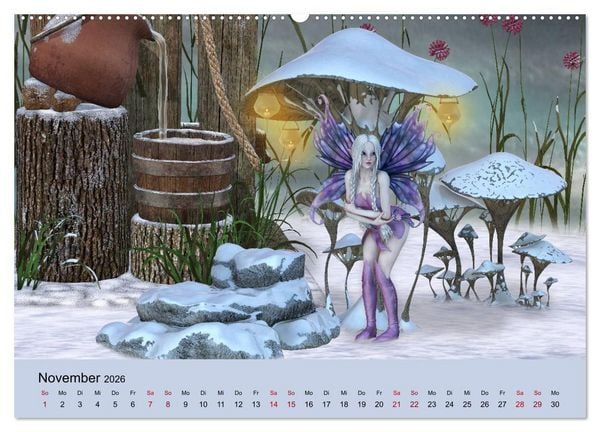 Produktbild: Elfenlichter, die Reise geht weiter (Wandkalender 2026 DIN A2 quer), CALVENDO Monatskalender