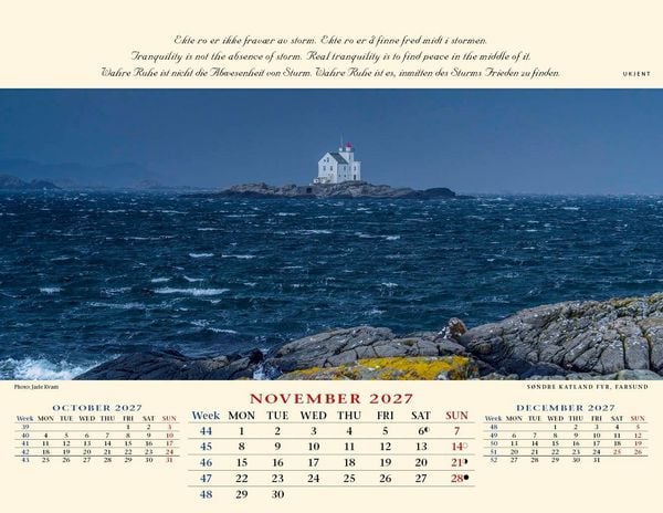 Produktbild: Panorama Norwegen 2027 Tischkalender