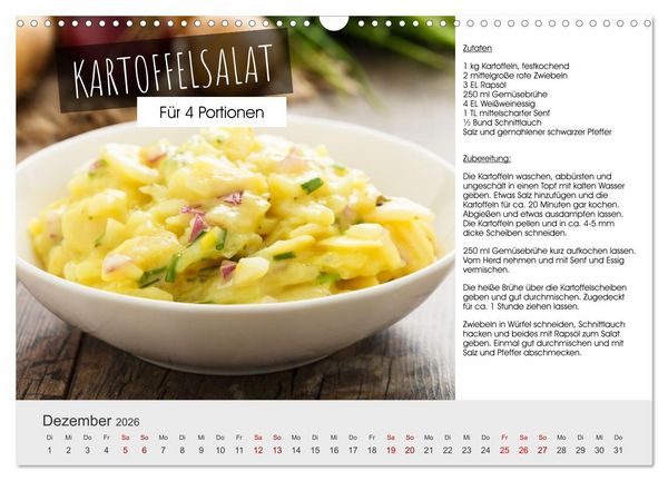 Produktbild: Vegetarisch - leicht und lecker (Wandkalender 2026 DIN A3 quer), CALVENDO Monatskalender