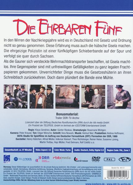Produktbild: Die Ehrbahren F&uuml;nf (DDR TV-Archiv)