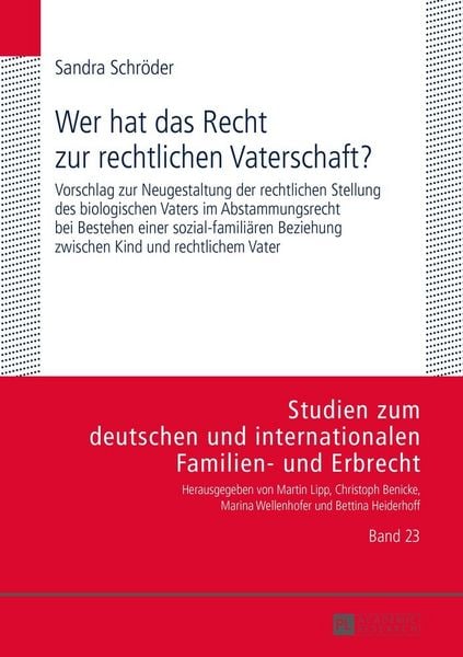 Produktbild: Wer hat das Recht zur rechtlichen Vaterschaft?