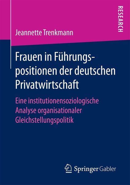 Produktbild: Frauen in F&uuml;hrungspositionen der deutschen Privatwirtschaft