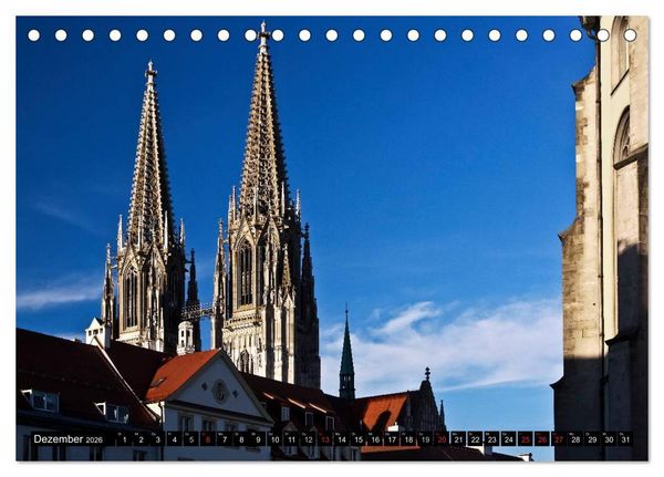 Produktbild: Romantisches Regensburg (Tischkalender 2026 DIN A5 quer), CALVENDO Monatskalender