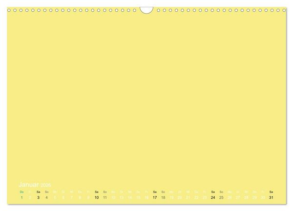 Produktbild: Bastelkalender - Gelb (Wandkalender 2026 DIN A3 quer), CALVENDO Monatskalender