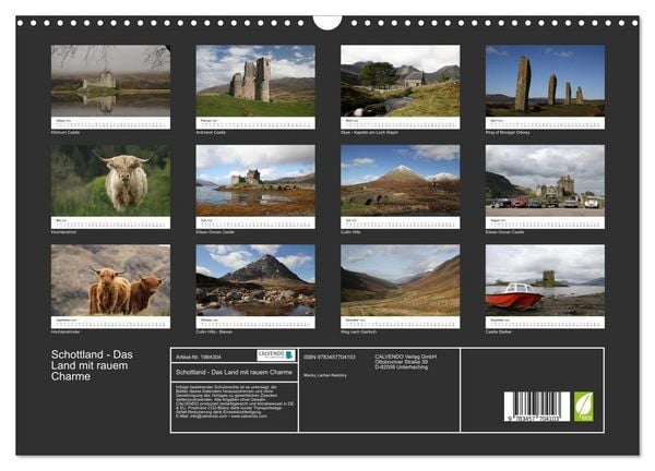 Produktbild: Schottland - Das Land mit rauem Charme (Wandkalender 2026 DIN A3 quer), CALVENDO Monatskalender