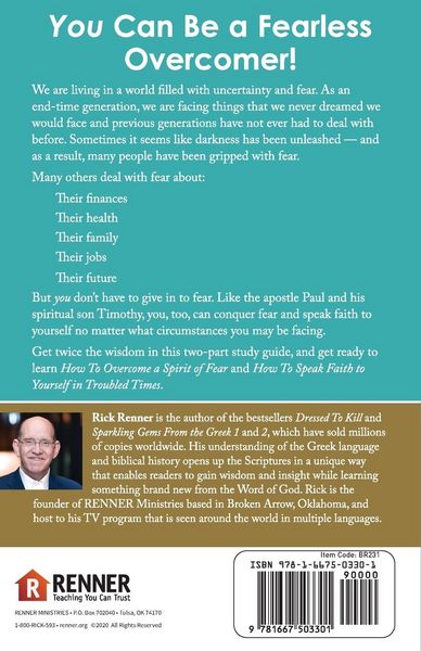 Produktbild: How to Overcome a Spirit of Fear and How to Speak Faith to Yourself in Troubled Times Study Guide