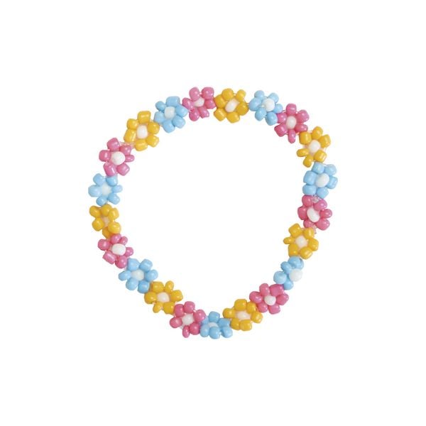 Produktbild: Bastel-Schmuckset mit farbenfrohen Perlen und Blumen f&uuml;r Kinder (6 Schmuckst&uuml;cke)