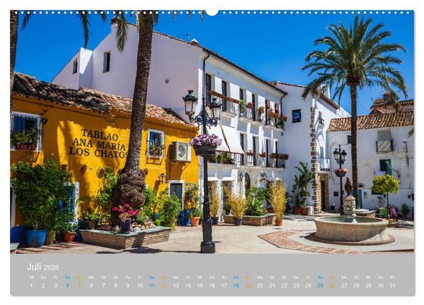 Produktbild: Marbella - andalusische Mittelmeerk&uuml;ste (Wandkalender 2026 DIN A2 quer), CALVENDO Monatskalender