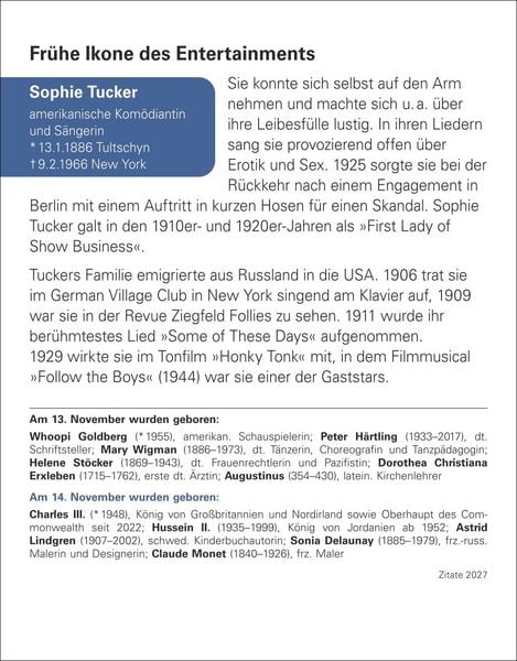 Produktbild: Zitate Tagesabrei&szlig;kalender 2027