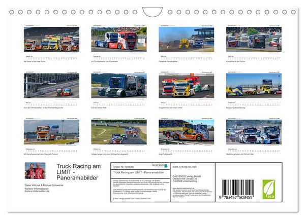 Produktbild: Truck Racing am LIMIT - Panoramabilder (Wandkalender 2026 DIN A4 quer), CALVENDO Monatskalender