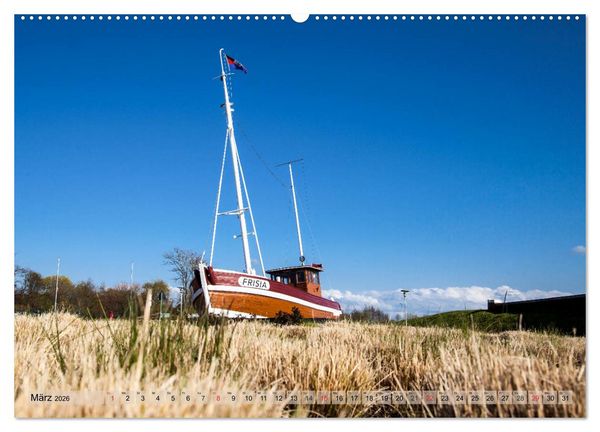 Produktbild: Norddeich Spaziergang vom Hafen bis zum Strand (Wandkalender 2026 DIN A2 quer), CALVENDO Monatskalender