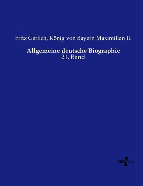 Produktbild: Allgemeine deutsche Biographie