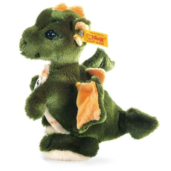 Produktbild: Steiff 015076 - Raudi Drachenjunge, stehend, Pl&uuml;sch, khaki/gr&uuml;n, 17 cm