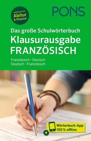 Produktbild: PONS Das gro&szlig;e Schulw&ouml;rterbuch Klausurausgabe Franz&ouml;sisch