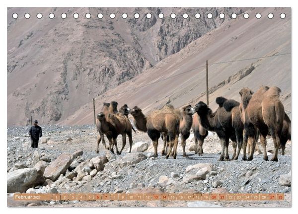 Produktbild: Begegnungen am Wegesrand &ndash; Auf dem Weg von Kashgar nach Lhasa (Tischkalender 2027 DIN A5 quer), CALVENDO Monatskalender