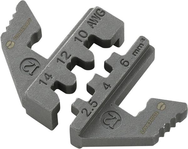 Produktbild: TOOLCRAFT PLE-0I2 Crimpeinsatz Solar-Steckverbinder geeignet f&uuml;r MC4 2.5 bis 6 mm&sup2; Passend f&uuml;r Marke (Zangen) TOOLCRAFT PZ-500