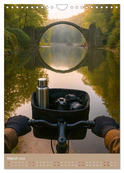 Produktbild: Cycling in Germany (Wall Calendar 2026 DIN A4 portrait), CALVENDO 12 Month Wall Calendar