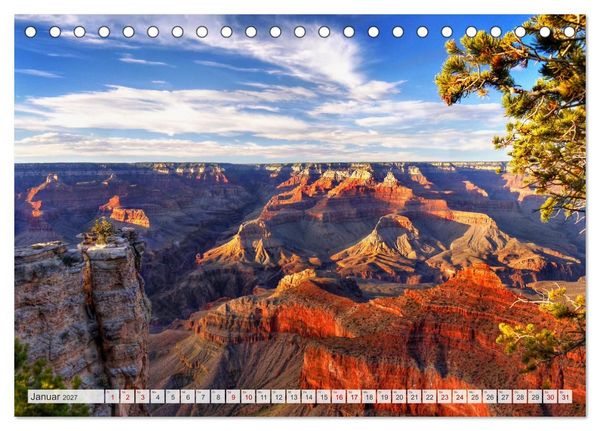 Produktbild: Grand Canyon, Nationalpark (Tischkalender 2027 DIN A5 quer), CALVENDO Monatskalender