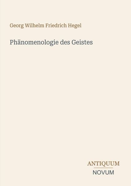 Produktbild: Ph&auml;nomenologie des Geistes