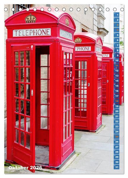 Produktbild: London ist eine Reise wert (Tischkalender 2026 DIN A5 hoch), CALVENDO Monatskalender