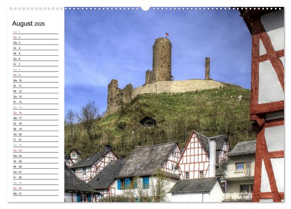 Produktbild: Eine Perle in der Eifel - Monreal (hochwertiger Premium Wandkalender 2026 DIN A2 quer), Kunstdruck in Hochglanz