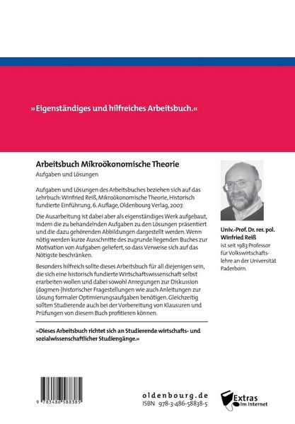 Produktbild: Arbeitsbuch Mikro&ouml;konomische Theorie