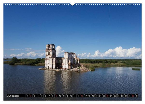 Produktbild: Flussfahrt Moskau - St. Petersburg (hochwertiger Premium Wandkalender 2026 DIN A2 quer), Kunstdruck in Hochglanz